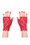 Red Lace Fingerless Short Gloves Rsieg430-Cc84