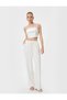 Linen Blend Wide-Legged Trousers with Pockets and Tie Waist - 2