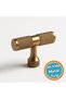 Metal Handle Knob Bronze Color Furniture Drawer Kitchen Cabinet Cupboard Modern Cover Handles - 6