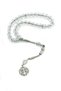 33-Piece Transparent Crystal Prayer Beads – Stylish Design with Faceted Cut Shiny Stones, Zikir Prayer Beads - 2