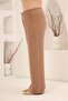 Waist Tie Detail, Elastic Waist, Women's Plus Size Trousers, Camel - 2