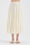 Women's Lace and Satin Fabric Detailed Design Long Skirt