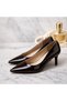 Genuine Leather Stiletto 6 cm Heeled Elegant Pointed Toe Women's Shoes - 2