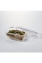 380ml Borosilicate Glass Rectangle Container, Airtight Lid, Oven, Microwave & Freezer Safe - 2