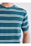 Esvab • Modern & Distinctive Zero Roba Collar Striped Men's T-Shirt - 4