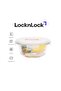 400ml Borosilicate Glass Round Container, Airtight Lid, Oven, Microwave & Freezer Safe