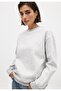 Women's 3-Yarn Plain Street Style O Oversized Sweatshirt – Comfortable Fit & Trendy Look 140
