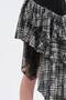 Women's Plaid Fabric and Lace Detailed Design Skirt - 7