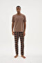 New Season Cotton - Modal Men's Stylish Design Pajama Set - 4