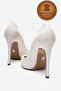 Genuine Leather White Patent Leather Pointed Toe Flat Sole Stiletto High Heeled Shoes Noah - 4