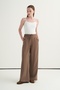 Women's Modal Lace-Up Palazzo Pants Mink