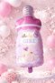 Baby Girl Bottle Shaped Foil Balloon – Baby Girl Birth / Baby Shower Balloon