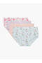 Pack of 4 - Girls Cotton Printed Briefs