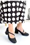 Kier Black Leather Heeled Shoes