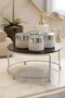 حامل عرض معدني فضي صغير الحجم - 2