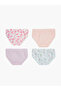 Pack of 4 - Girls Cotton Printed Briefs - 6