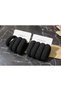 6 Pieces Thick Black Extra Strong Rubber Hair Tie Set Tie-Detail Hair Ties - 2