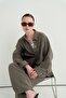 Women's Modal Pat Closure Shirt Khaki - 6