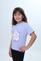 Girl's Flower Text Printed T-Shirt - 2
