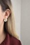 Vintage Design Women's Earrings with Tulip Figures - 2