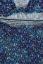 Women Floral Print Backless Mini Dress, Multicolor - 5