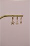 Triple Hoop Earring Set with Butterfly and Flower Figures – Minimal Zircon Stone Earring Combination - 7