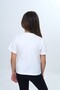 Girl's Flower Text Printed T-Shirt - 4