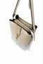 Gold Detailed 3 Compartment Shoulder and Crossbody Bag - 3