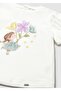 Baby Girl Printed Tshirt Cream - 2