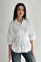 Women's Waist Formed Shirt – Buttoned Half Sleeve Stylish Shirt White - 8