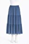 Women's Chiffon Lined Polka Dot Layered 3-Ply Skirt