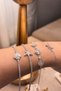 Zircon Stone Star Form Women's Bracelet with Shiny Stone Detail, Elegant Daily and Special Occasion Jewelry - 2