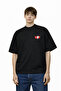 Unisex Women's Men's Commedes 3-Heart Front Printed Oversized Thick Fabric Relaxed Cut Cotton T-Shirt - 2