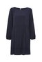 Rochie bleumarin boho chic cu fronseu - 5
