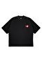 Unisex Women's Men's Commedes 3-Heart Front Printed Oversized Thick Fabric Relaxed Cut Cotton T-Shirt - 3