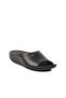 Black Anatomical Women's Flat Slippers - 3