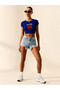 Women's Cotton Lu Stretch Fabric Just Chillin Printed Casual Cropped - 3