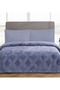 Trendy Embos Double Blanket (220X240)-Art Deco Sky Blue - 2