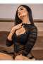 Lace Piece Sleeveless Low-Cut Bodysuit - 5