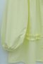Ruffle Detail Buttons Poplin Tunic - Yellow - 4