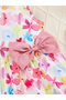 Girls Floral Print Sleeveless Midi Dress - 5