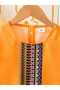 Girls Graphic Print Long Sleeve Jalabiya - 3