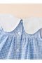 Girls Checked Sleeveless Knee-Length Dress - 5
