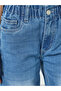 Girls Blue Cotton Wide Leg Washed Jeans - 3