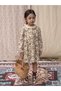 Girls Floral Print Long Sleeve Dress - 4