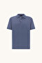 Men's Knitted Silk Cotton Polo Shirt with Buttons - 6
