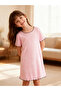 Girls Bow Print Ruffled Sleeve Nightdress - 3