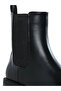 Women Stacked Heel Chelsea Boots in Black - 4