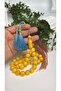 Damar Geçişli Sıkma Kehirmen Prayer Beads, Cotton Tassels, Master Craftsmanship - 2