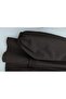 Ruffle Detail Buttoned Poplin Tunic - Dark Brown - 4